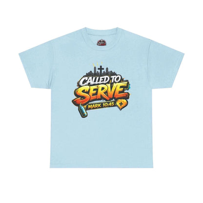 Called To Serve Tee Religious soft T-Shirt Printify Light Blue S