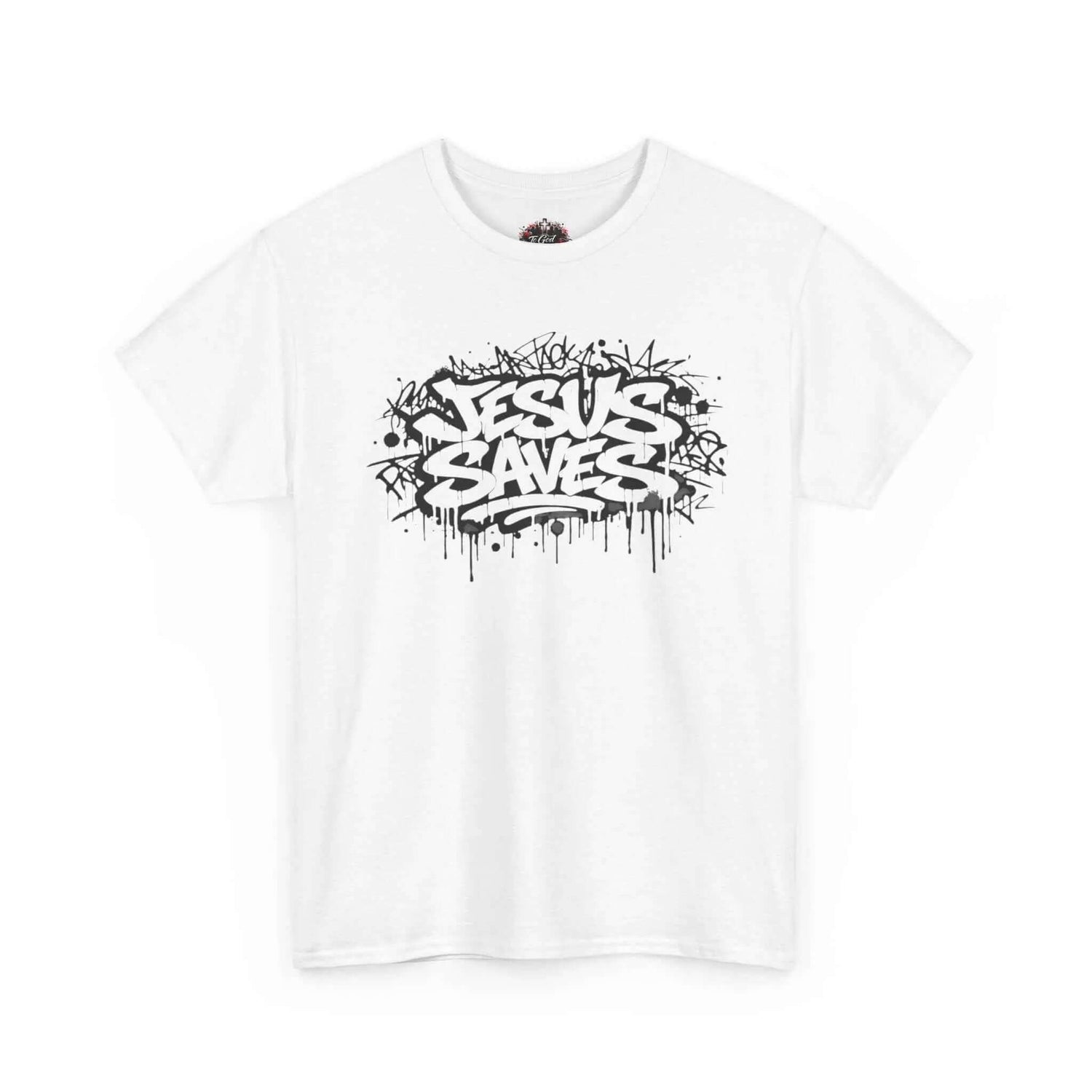 Jesus Saves Graffiti T-Shirt T-Shirt Printify