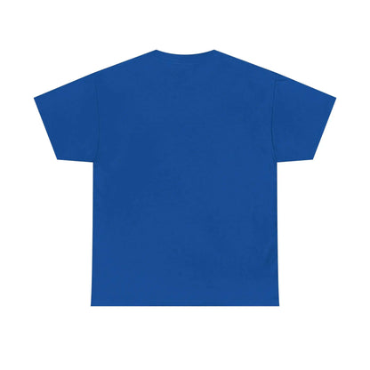 Back view of the Called To Serve Tee Religious soft in blue, showcasing its classic design and breathable fabric.