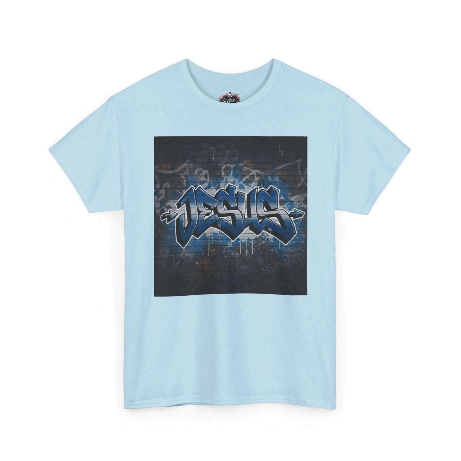 Graffiti Style Jesus Religious Tee T-Shirt Printify