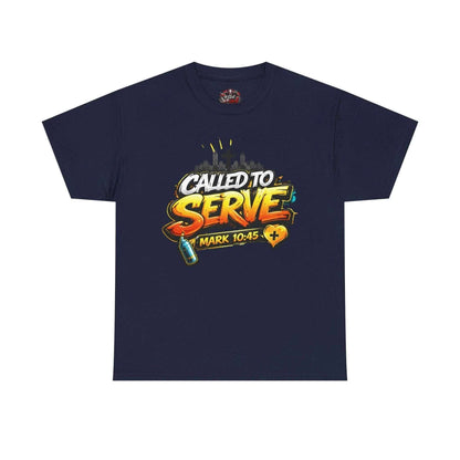 Called To Serve Tee Religious soft T-Shirt Printify Navy S