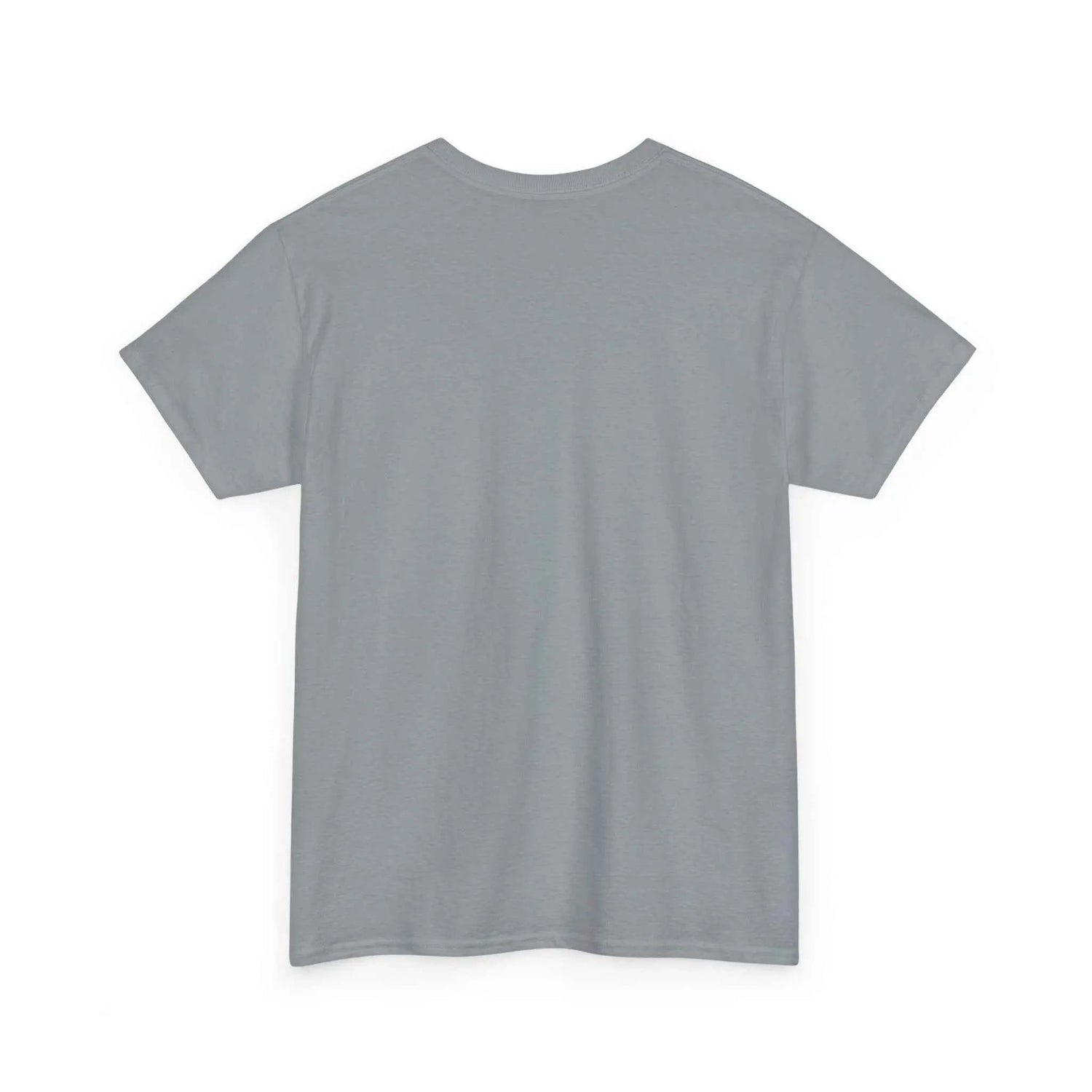Hard fought Hallelujah Tee religious back view, showcasing premium gray cotton fabric.