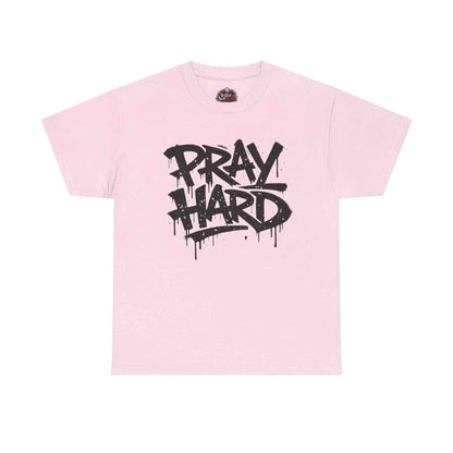 Pray Hard Tee — Urban Streetwear Christian Graphic T-Shirt T-Shirt Printify Light Pink S