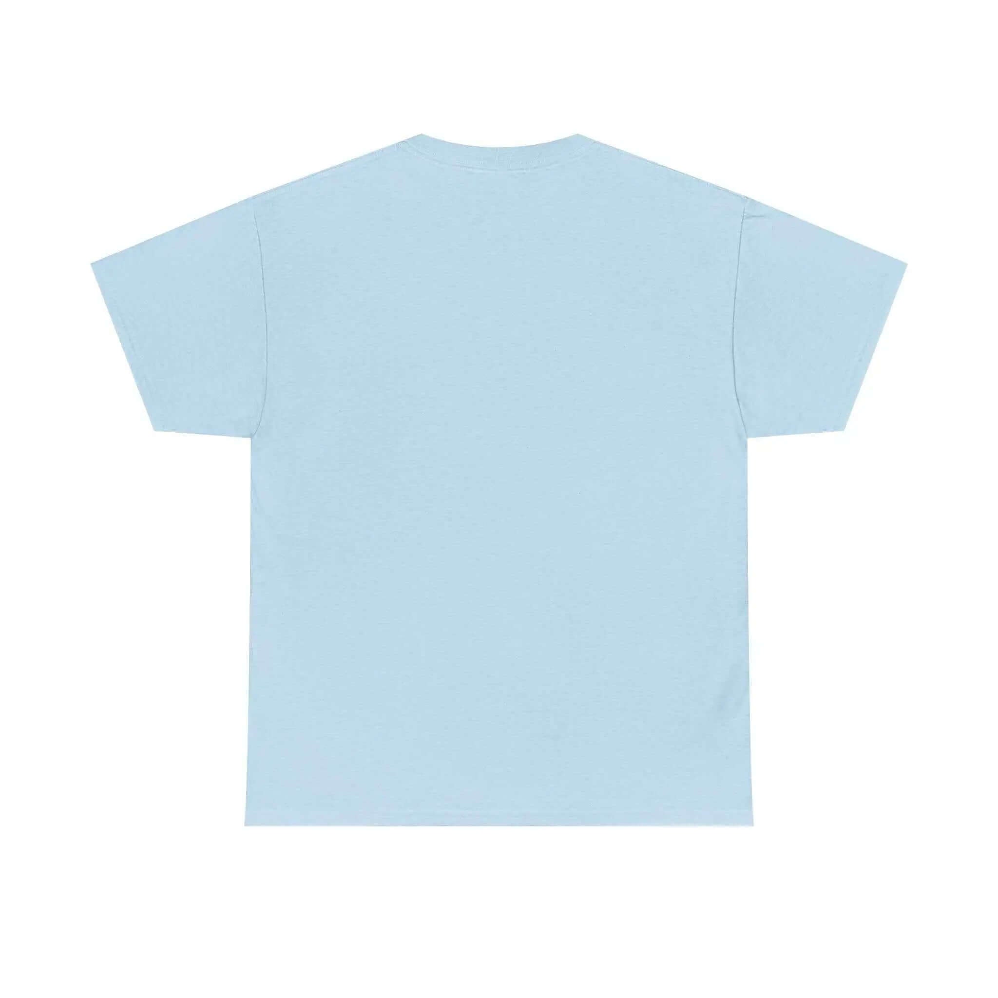YHWH Marble Text T-Shirt — Minimalist Religious Faith Tee in light blue, featuring a comfortable cotton fabric.