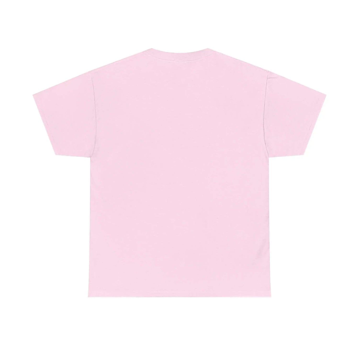 Back view of the All For His Glory TShirt — Christian Faith Graphic Tee in soft pink fabric.