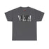 YHWH Marble Text T-Shirt — Minimalist Religious Faith Tee T-Shirt Printify Charcoal S