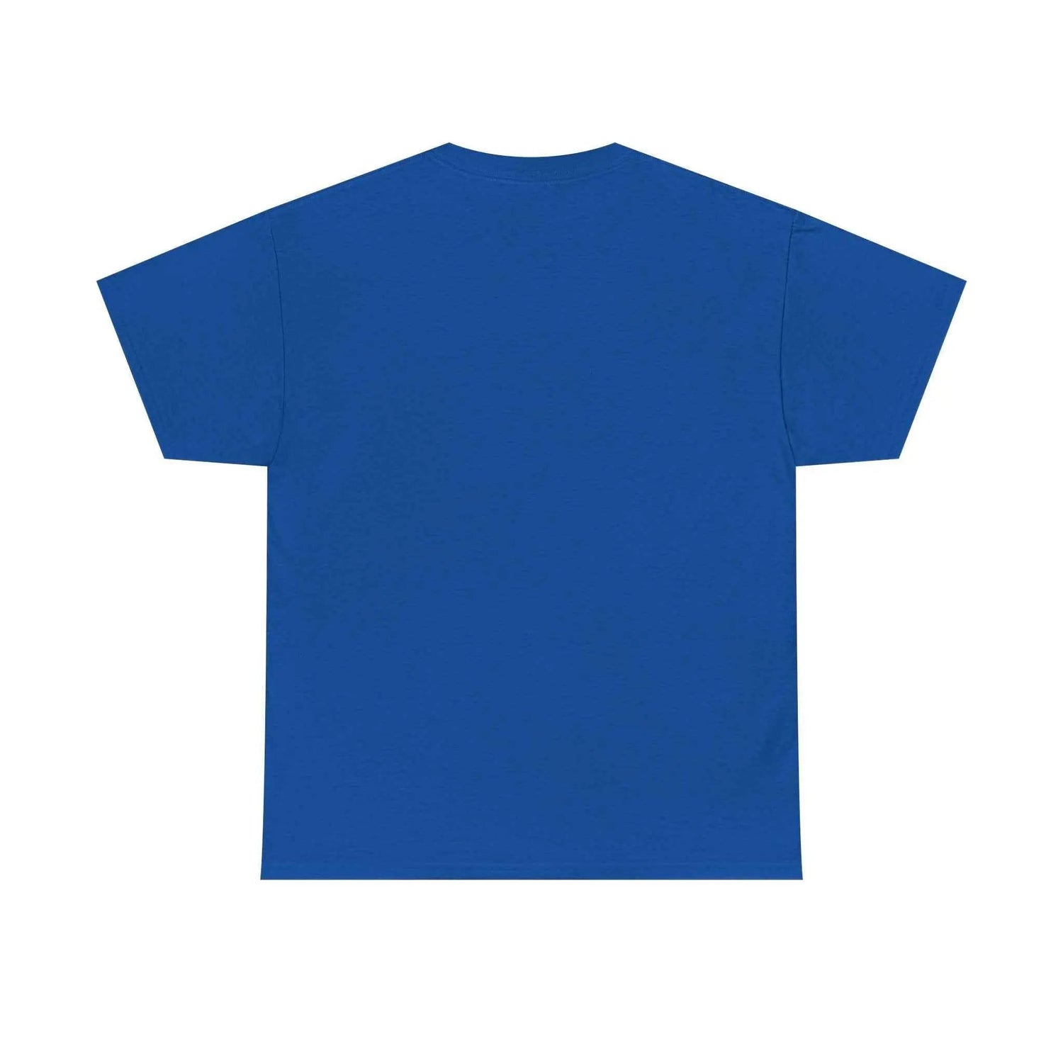 Back view of the Pray Hard Tee — Urban Streetwear Christian Graphic T-Shirt in vibrant blue color.