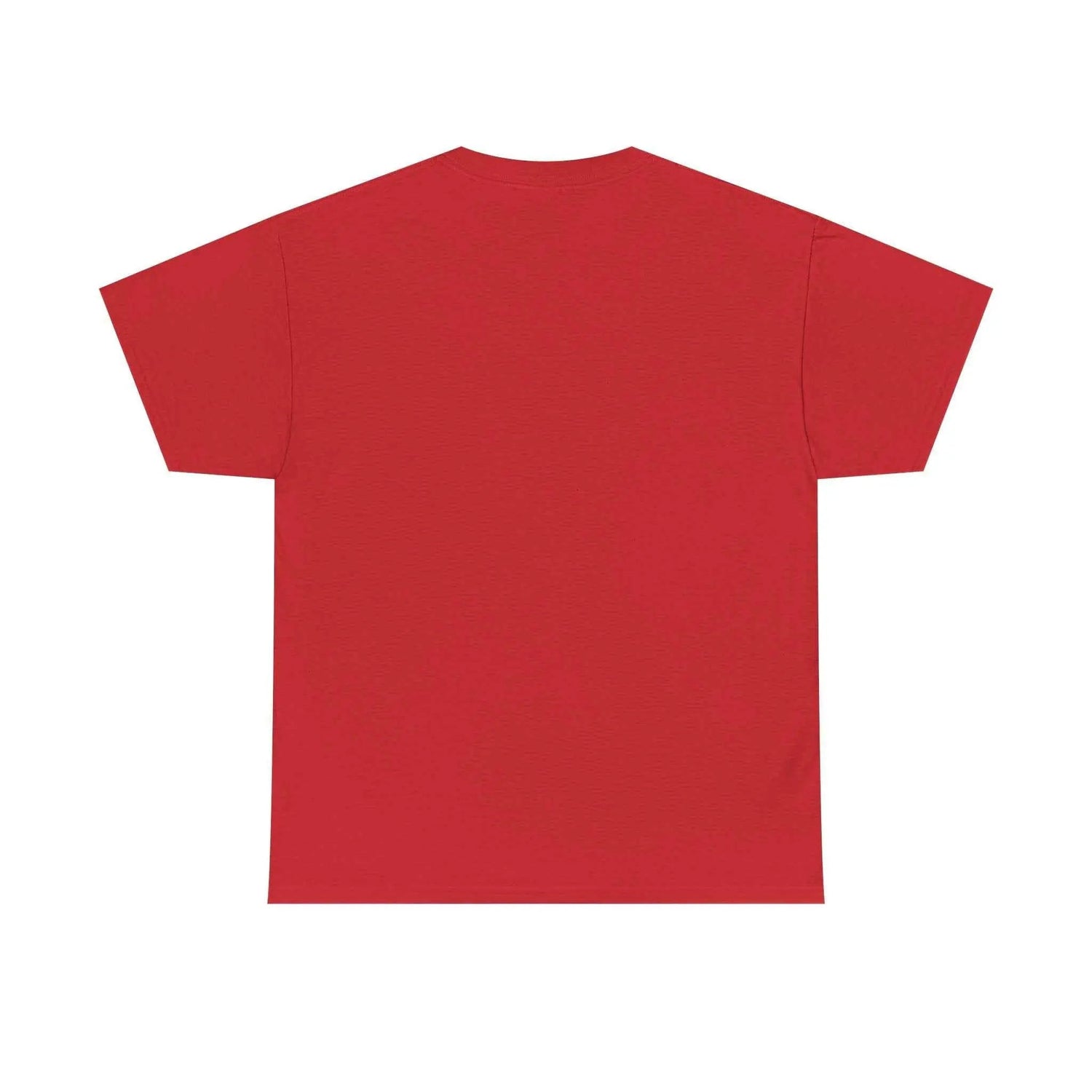 Pray Hard Tee — Urban Streetwear Christian Graphic T-Shirt in vibrant red color, showcasing the back design.
