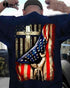 American Flag T-Shirt patriotic T-shirt To God be The Glory Creations S 2