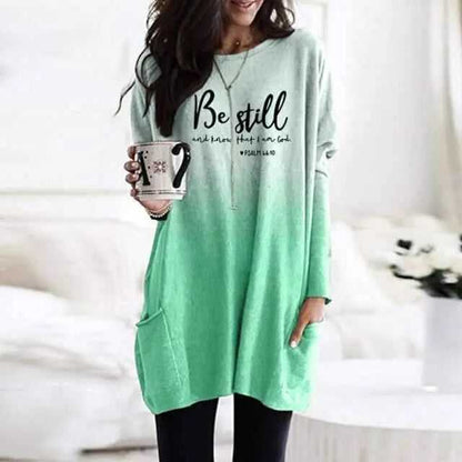 Be Still Dress comfortable for women Womens Sweatshirts To God be The Glory Creations Green 5XL Cotton