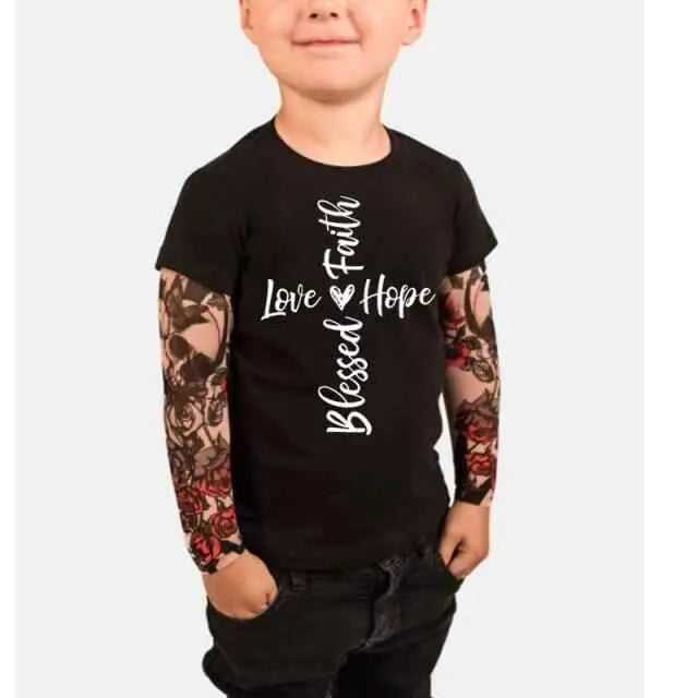 Blessed T Shirt for Kids Comfortable T-shirt To God be The Glory Creations black M-110CM Kids