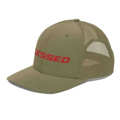 Blessed Trucker Cap religious unisex hat To God be The Glory Creations