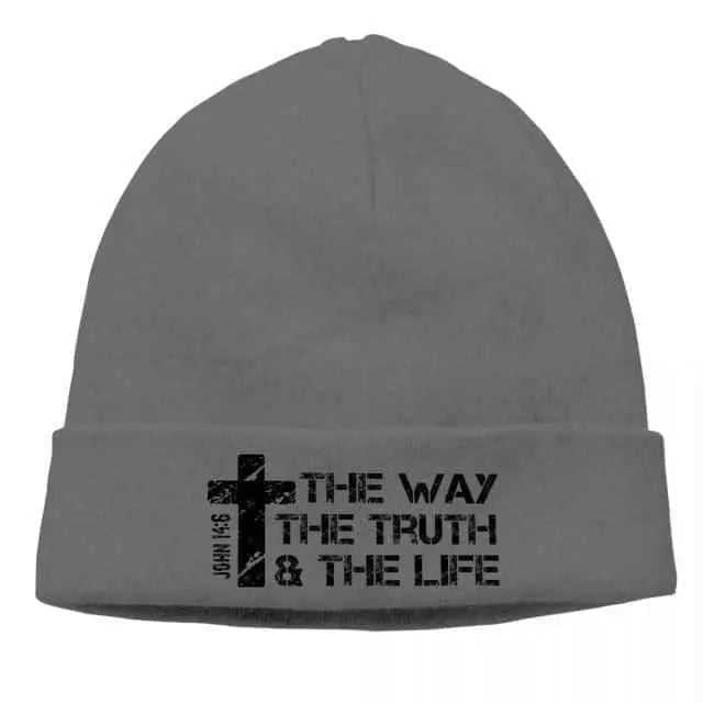 Christian Faith Cross Outdoor Beanie Hats hat To God be The Glory Creations Dark Grey One Size Unisex