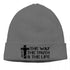 Christian Faith Cross Outdoor Beanie Hats hat To God be The Glory Creations Dark Grey One Size Unisex