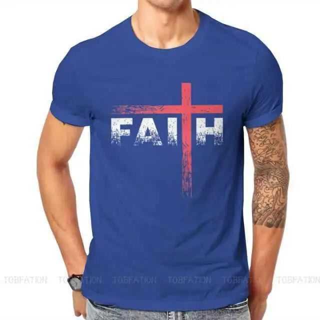 Christian Faith T-Shirt Vintage T-shirt To God be The Glory Creations Blue 4XL Unisex