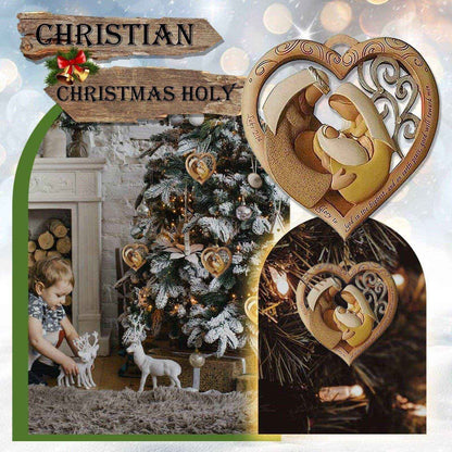 Christian Holy Family Ornament ornament To God be The Glory Creations