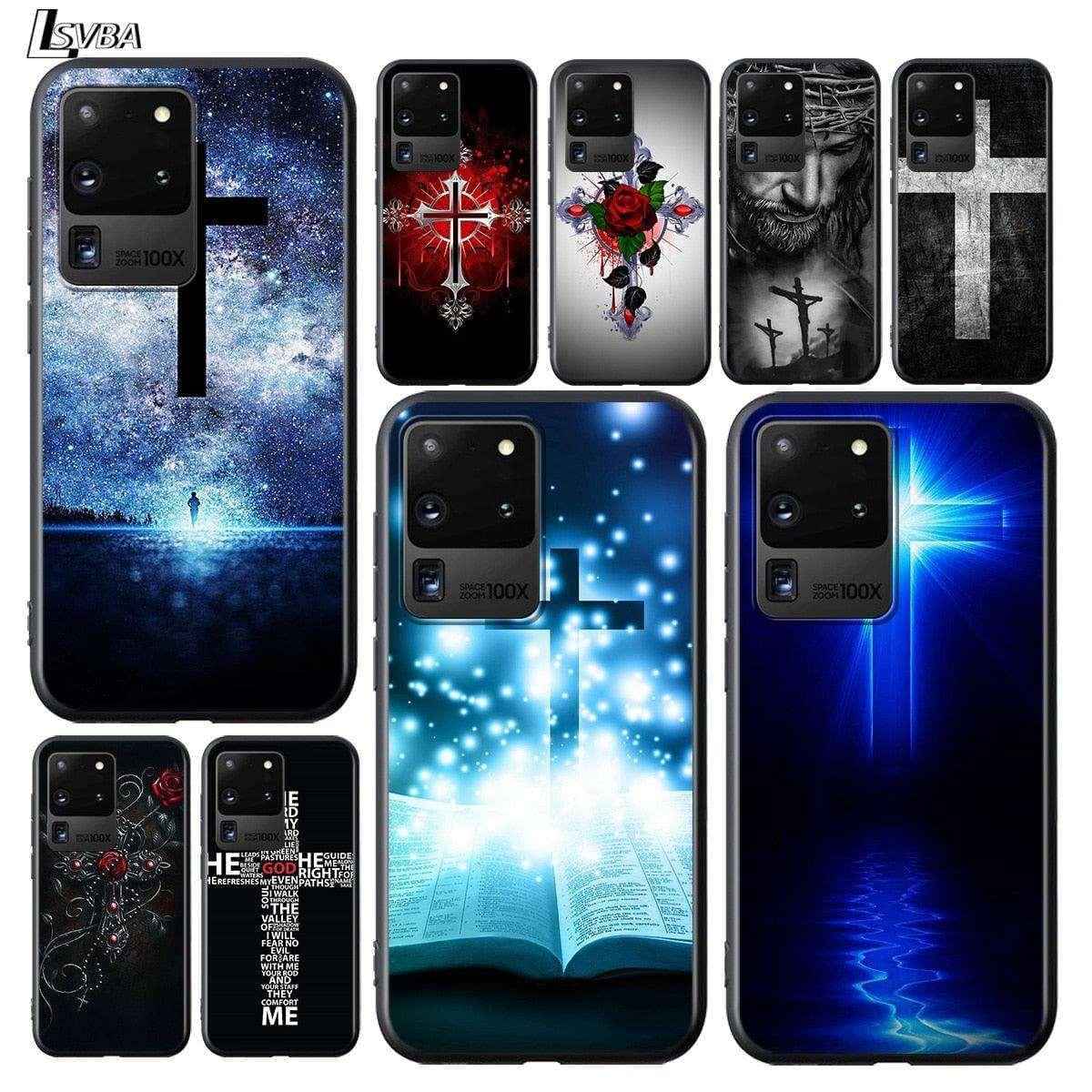 Christian Jesus Cross for Samsung phone accessories To God be The Glory Creations