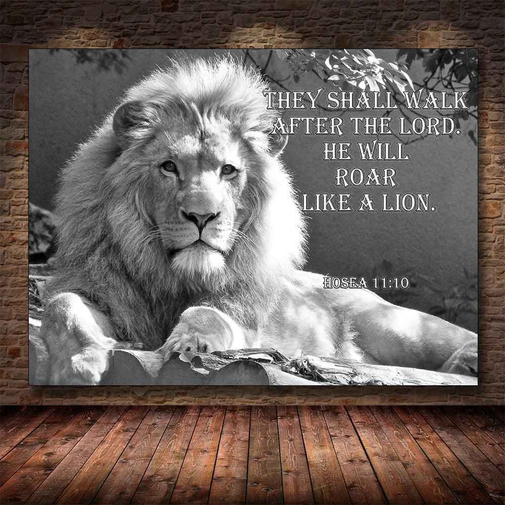 Christian Lion Wall Art for home To God be The Glory Creations