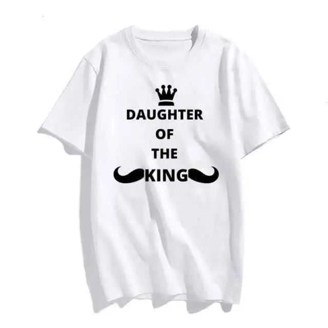 Christian T-Shirt Daughter of The King Letter Print T-shirt To God be The Glory Creations