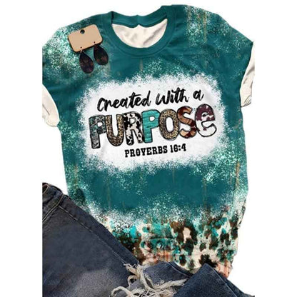 Created with Purpose Cow Blend T Shirt T-shirt FreeDropship