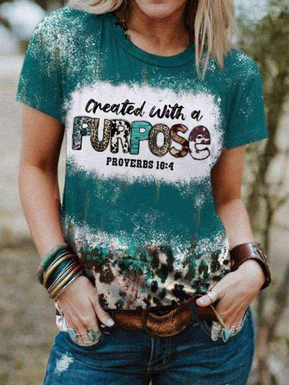 Created with Purpose Cow Blend T Shirt T-shirt FreeDropship