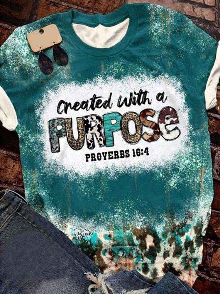 Created with Purpose Cow Blend T Shirt T-shirt FreeDropship