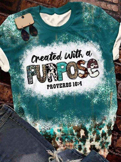 Created with Purpose Cow Blend T Shirt T-shirt FreeDropship