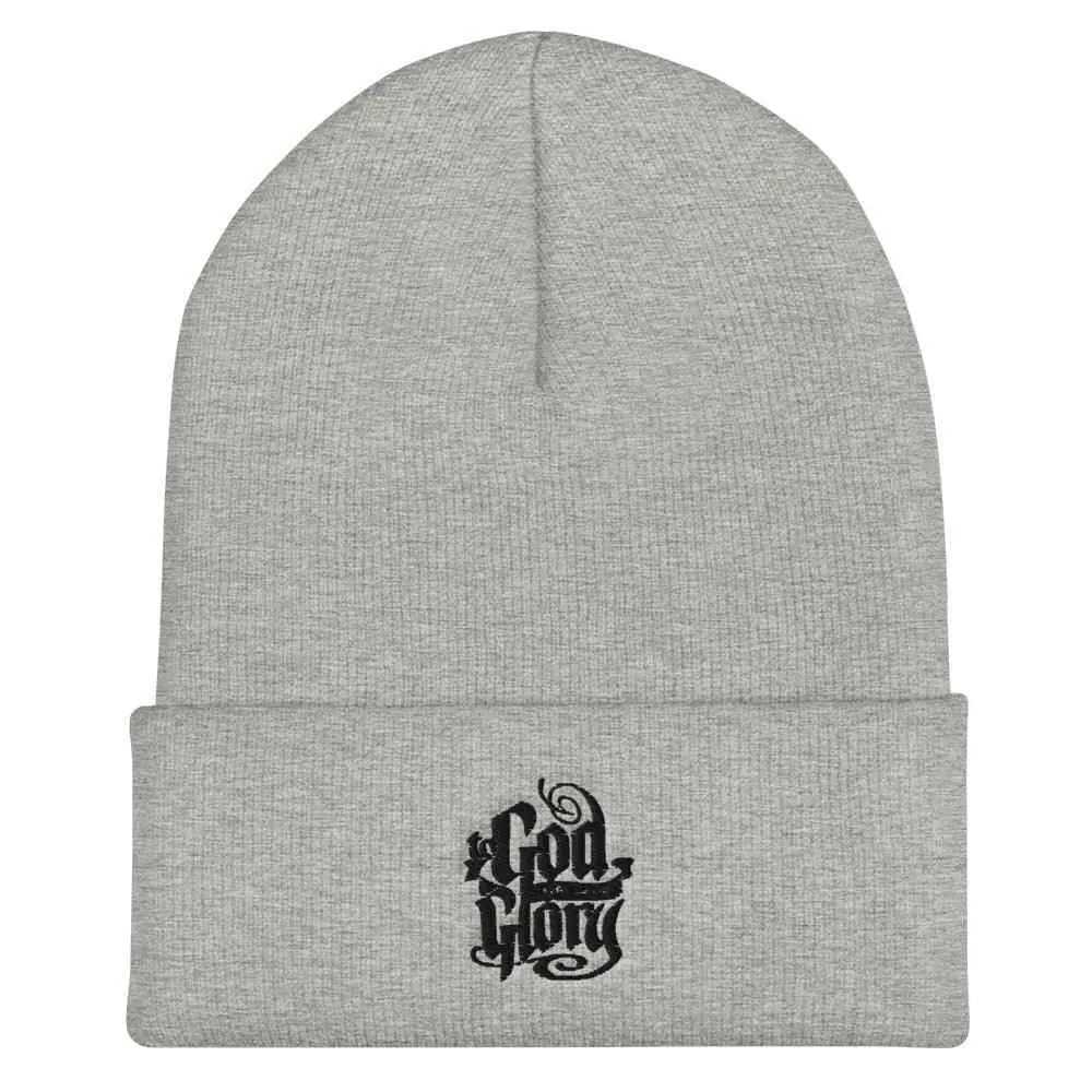 Cuffed Beanie - To God be The Glory Creations Unisex Beenie To God be The Glory Creations Heather Grey