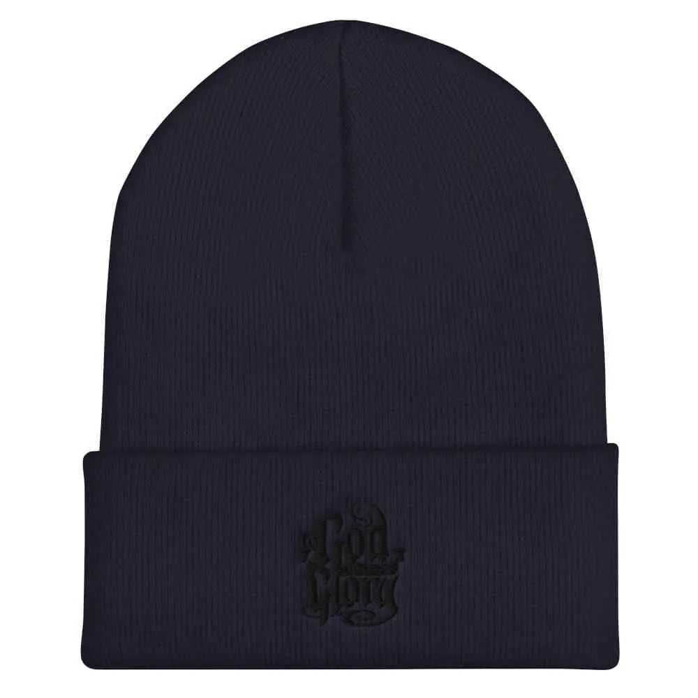 Cuffed Beanie - To God be The Glory Creations Unisex Beenie To God be The Glory Creations Navy
