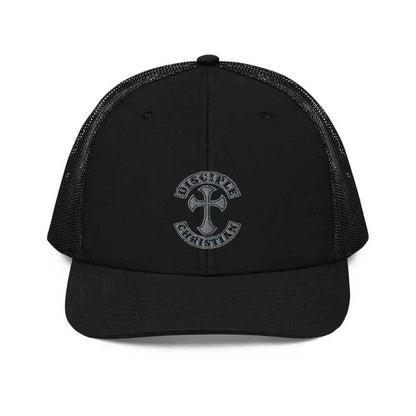 Disciple Trucker Cap religious one size hat To God be The Glory Creations Black