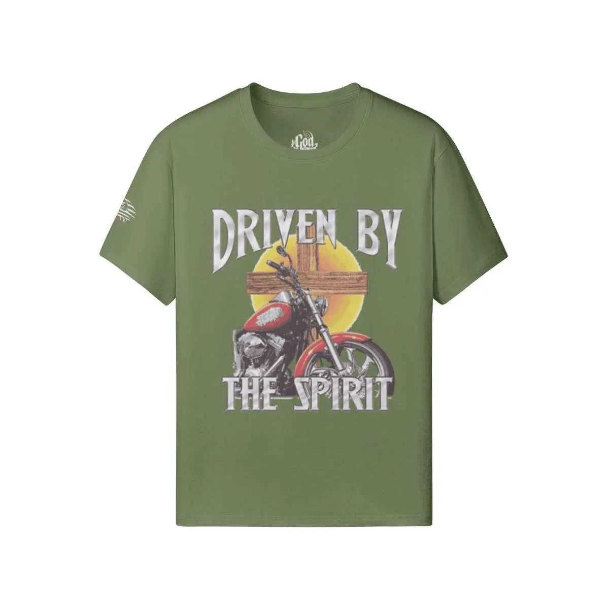 Driven by the holy spirit T-shirt PODpartner Aged Jade XS