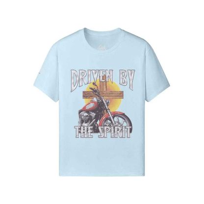 Driven by the holy spirit T-shirt PODpartner Light Steel Blue XS