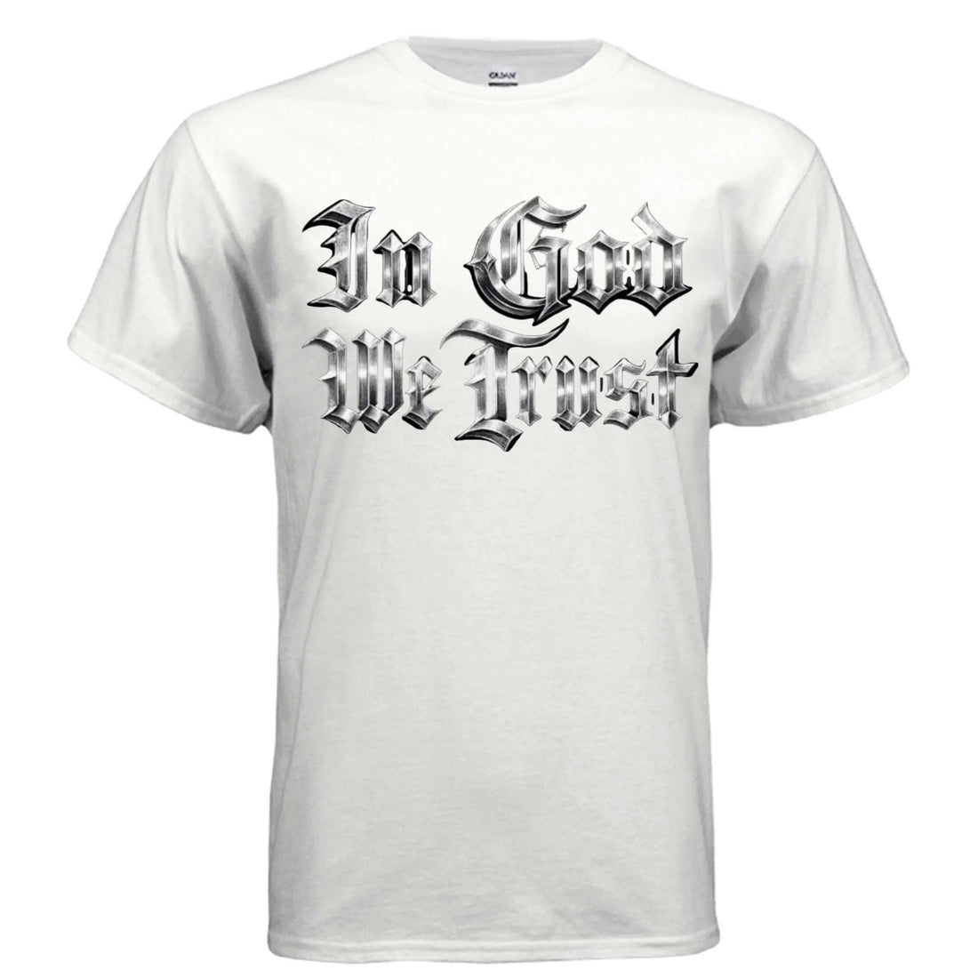 In God we trust T-Shirt To God be The Glory Creations WHITE S