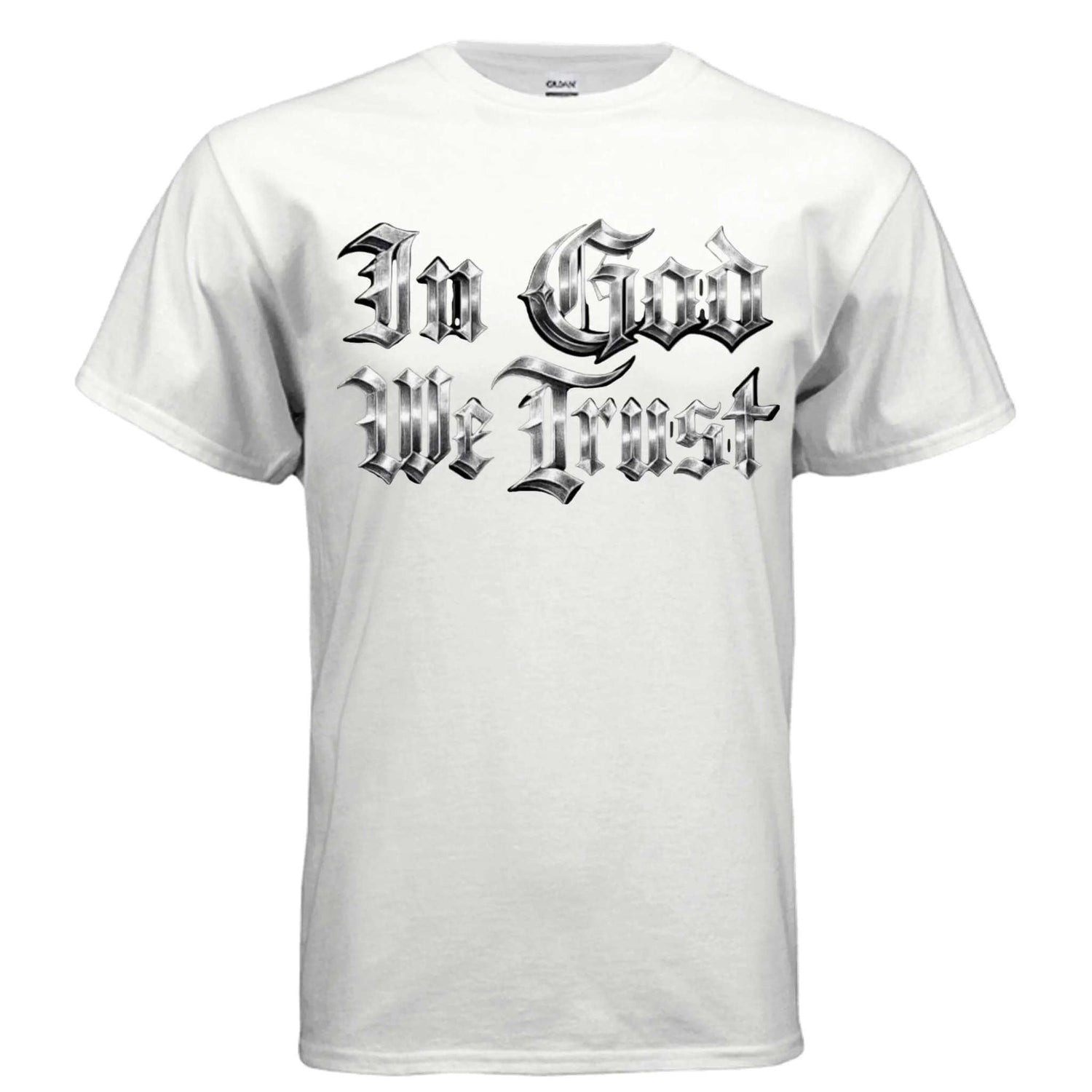 In God we trust T-Shirt To God be The Glory Creations WHITE S