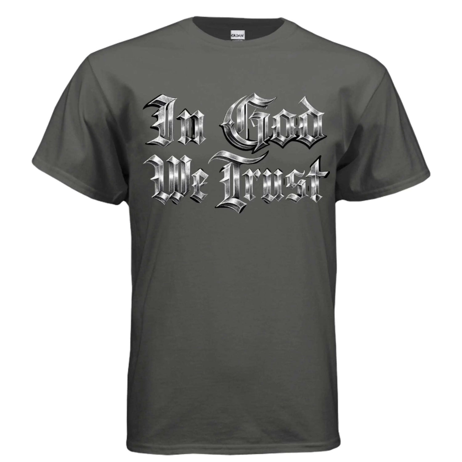 In God we trust T-Shirt To God be The Glory Creations CHARCOAL S