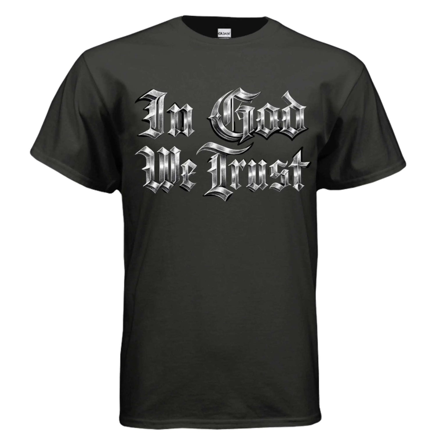 In God we trust T-Shirt To God be The Glory Creations BLACK S