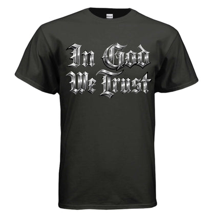 In God we trust T-Shirt To God be The Glory Creations BLACK S