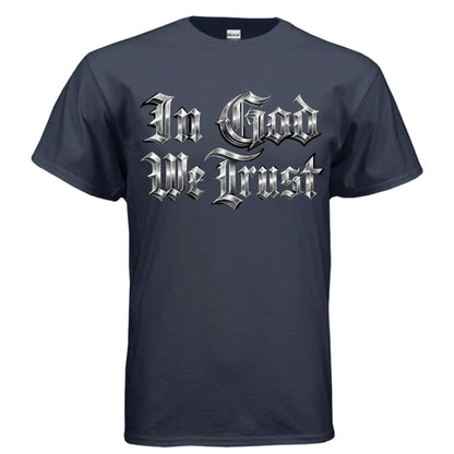 In God we trust T-Shirt To God be The Glory Creations NAVY S