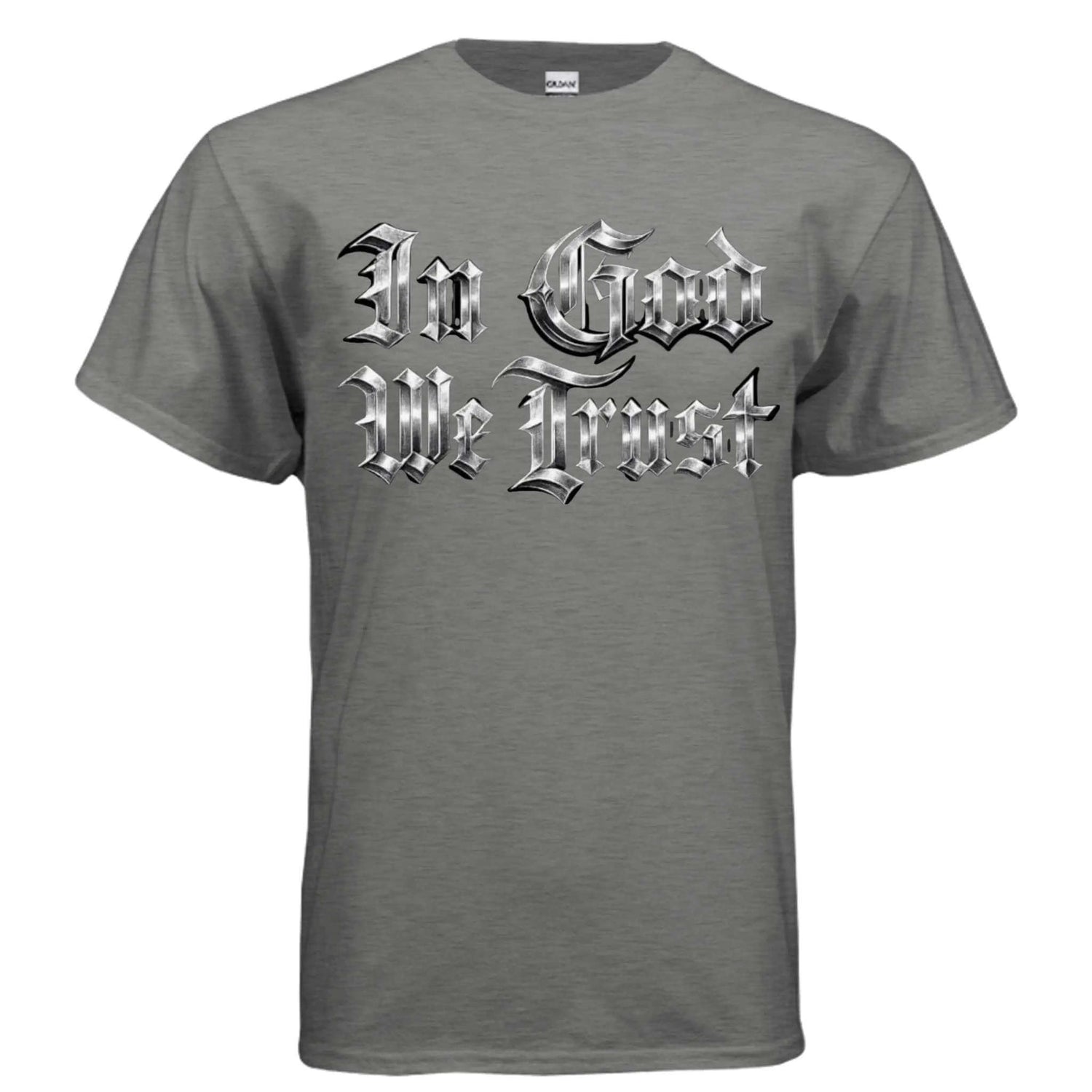 In God we trust T-Shirt To God be The Glory Creations GRAPHITE HEATHER S