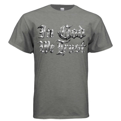 In God we trust T-Shirt To God be The Glory Creations GRAPHITE HEATHER S