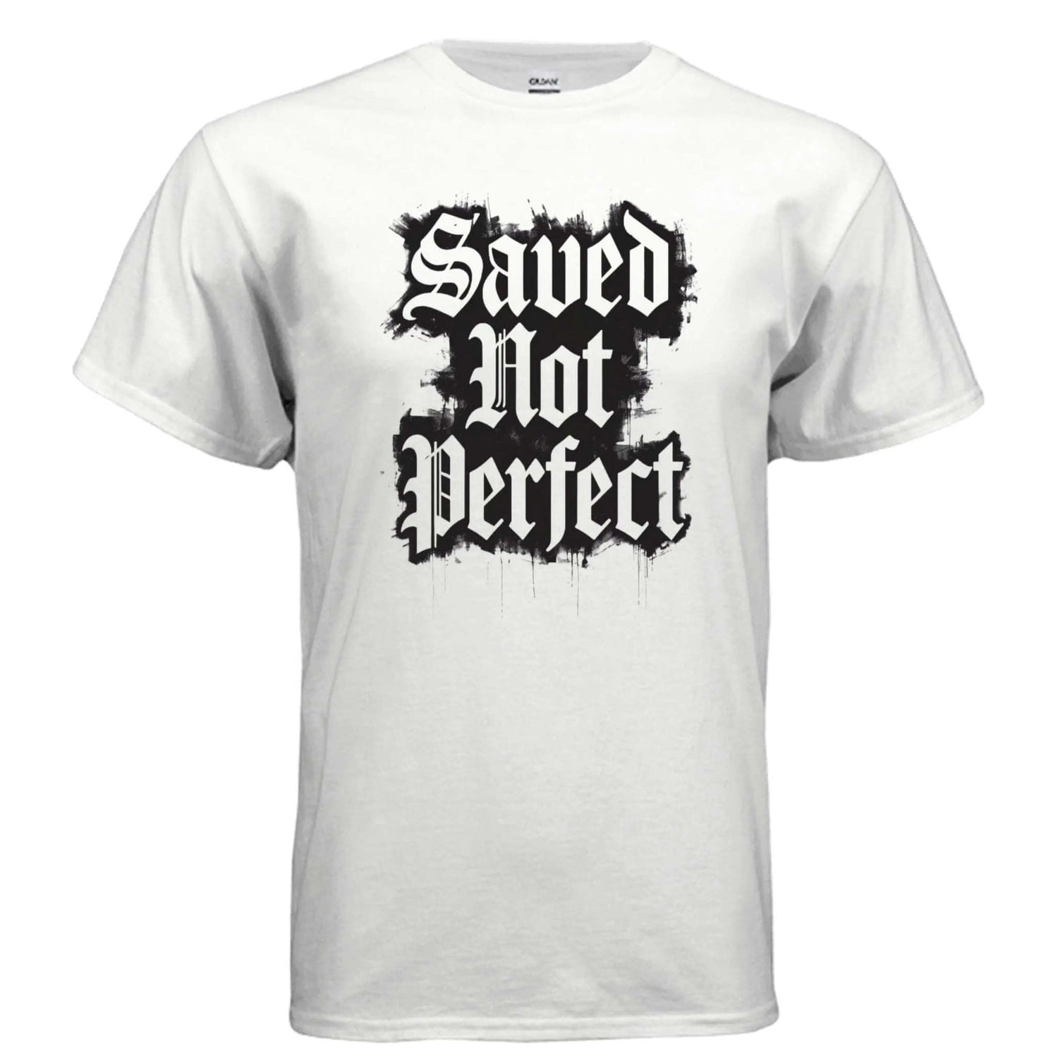 Saved Not Perfect T-Shirt To God be The Glory Creations WHITE S