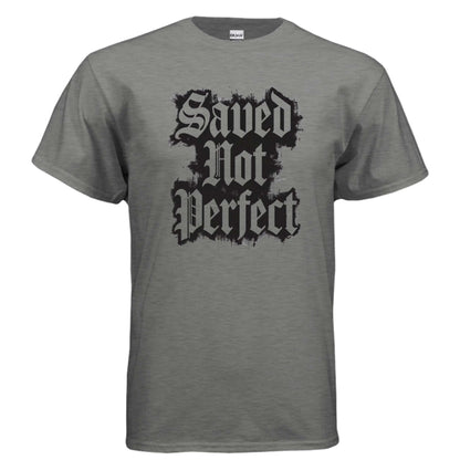 Saved Not Perfect T-Shirt To God be The Glory Creations GRAPHITE HEATHER S