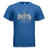 Faith over Fear religious t-shirt T-Shirt To God be The Glory Creations NEON BLUE S