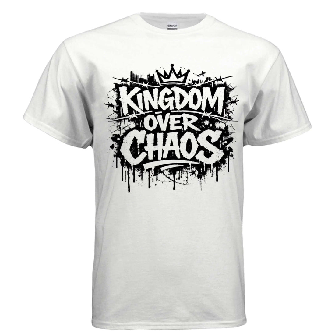 Kingdom over Chaos T-Shirt To God be The Glory Creations WHITE S