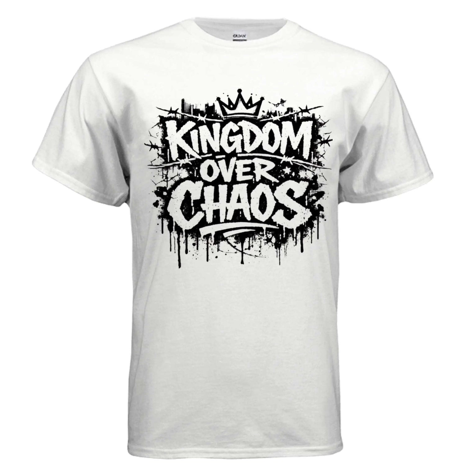 Kingdom over Chaos T-Shirt To God be The Glory Creations WHITE S