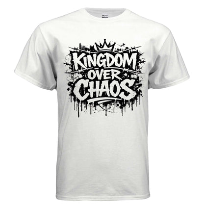 Kingdom over Chaos T-Shirt To God be The Glory Creations WHITE S