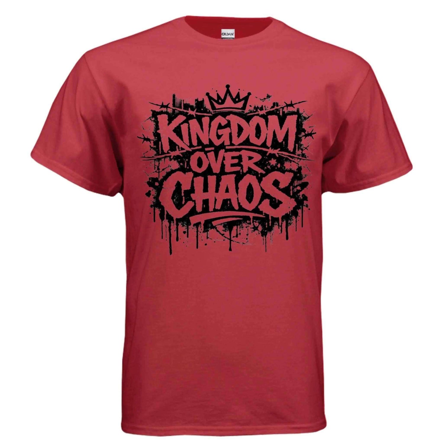 Kingdom over Chaos T-Shirt To God be The Glory Creations RED S