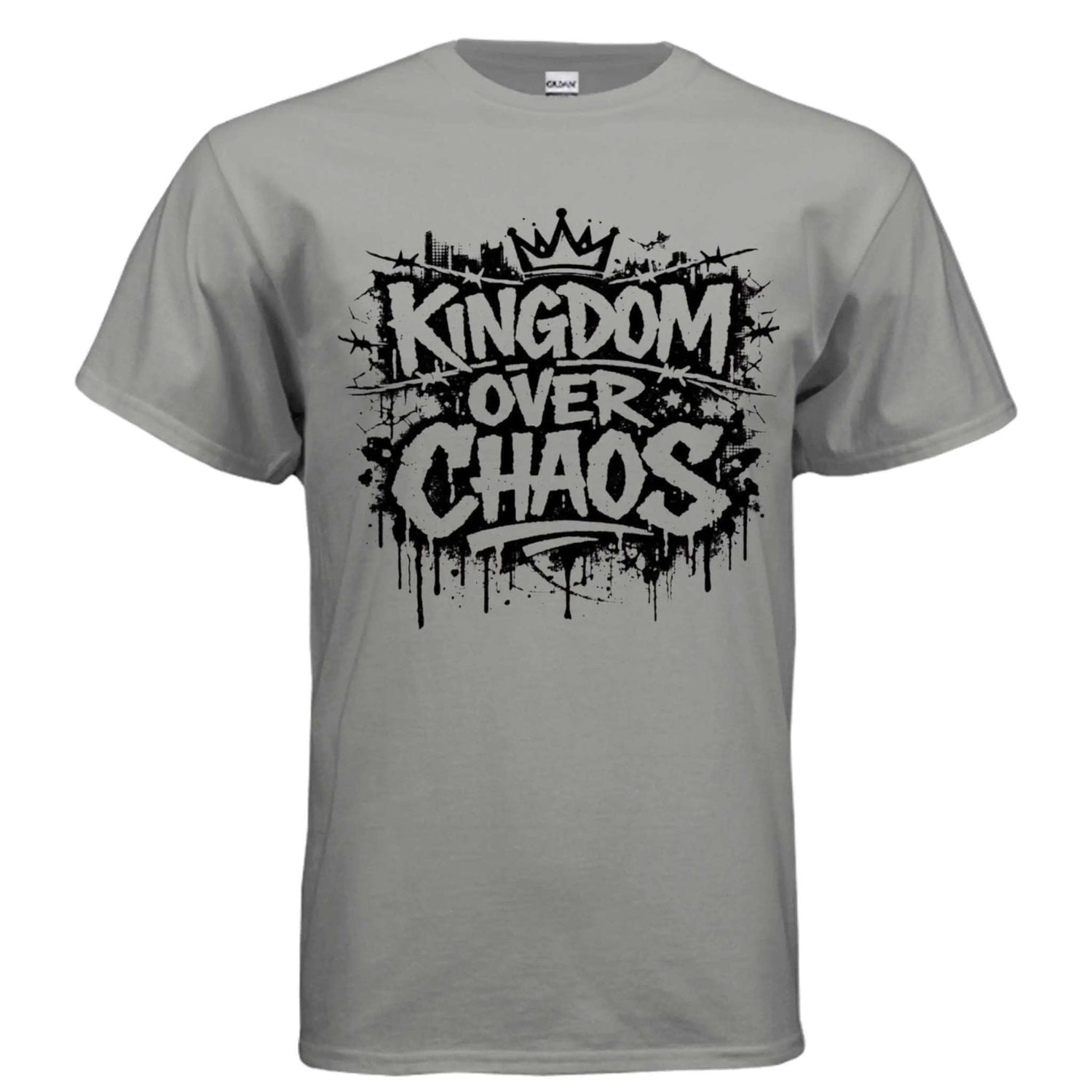 Kingdom over Chaos T-Shirt To God be The Glory Creations GRAVEL S