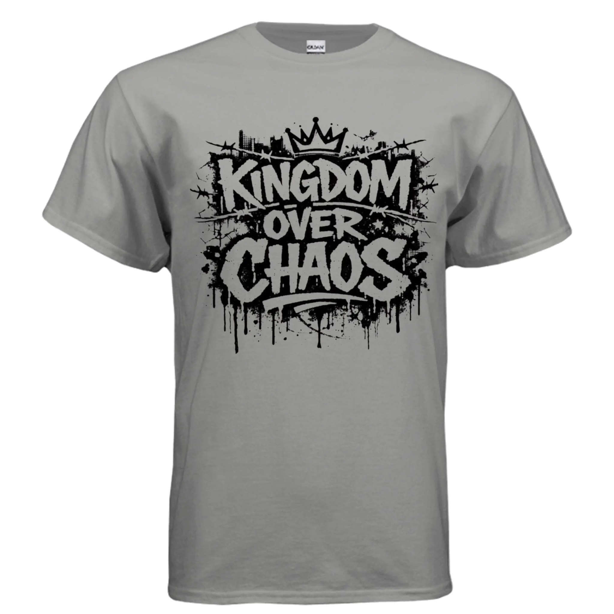 Kingdom over Chaos T-Shirt To God be The Glory Creations GRAVEL S