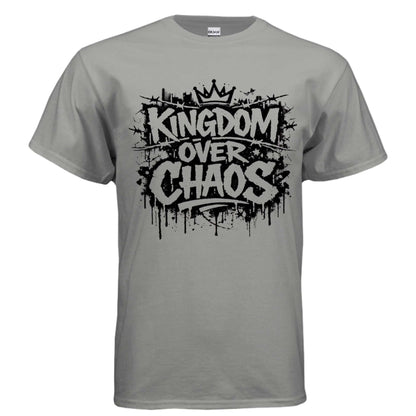 Kingdom over Chaos T-Shirt To God be The Glory Creations GRAVEL S